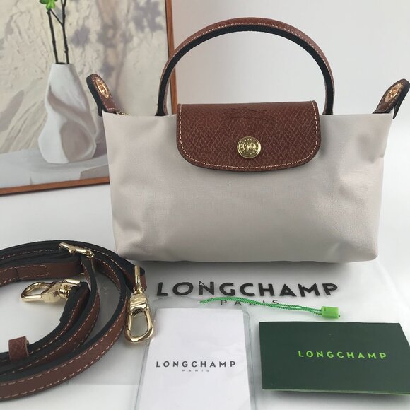 Longchamp Handbags - Longchamp Mini Dumpling Bag Cream
